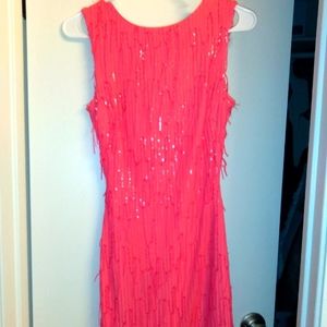 sequined mini dress